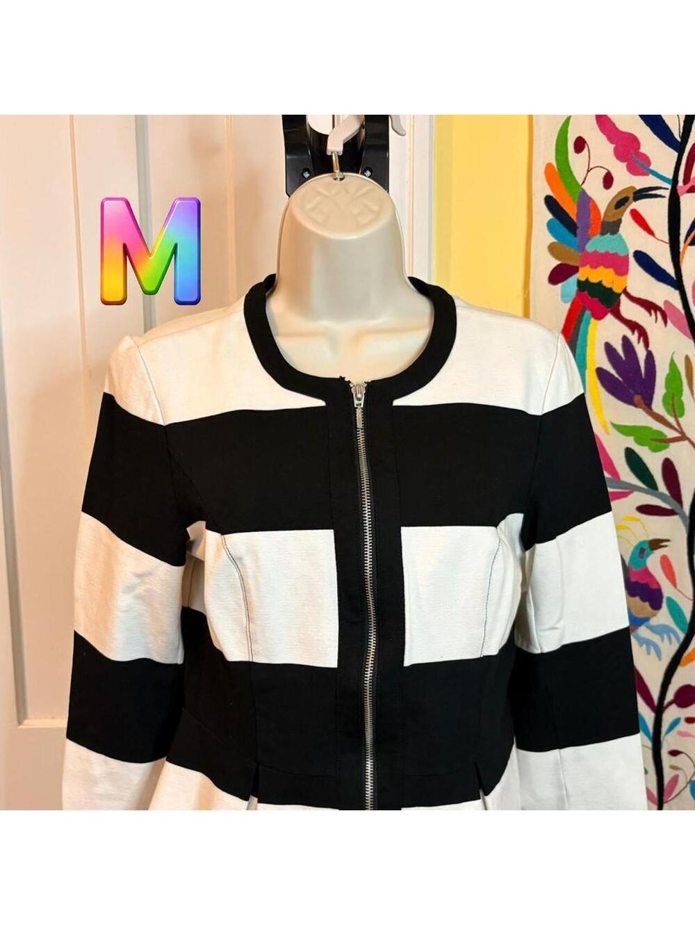 INC International Concepts Women's Black and Multi Jacket